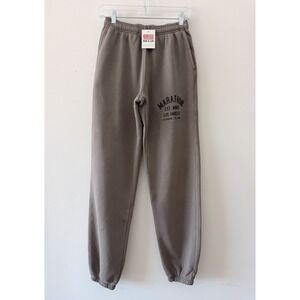 The Marathon Clothing TMC Run A Lap Taupe Men's Jogger Sweatpants Small NWT